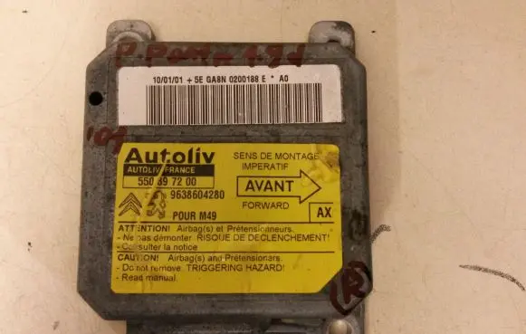 Peugeot Partner Airbag control unit/module 550897200 9638604280