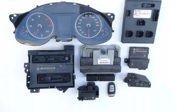 Audi A4 S4 B8 8K Engine ECU kit and lock set 8K0907352A 8L0906780 03L906018JP