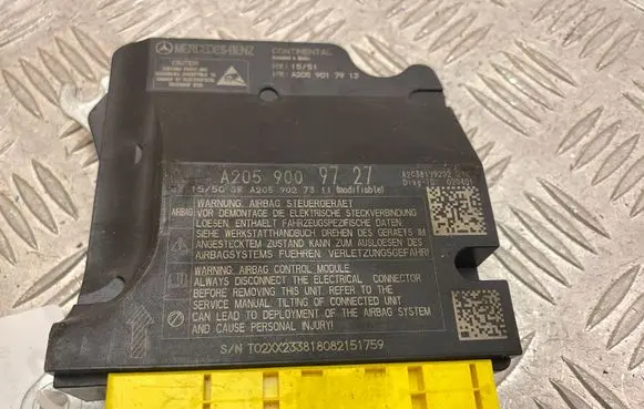 Mercedes-Benz GLC X253 C253 Airbag control unit/module A2059009727