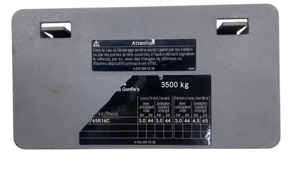 Volkswagen Crafter Fuse box cover A9065450003