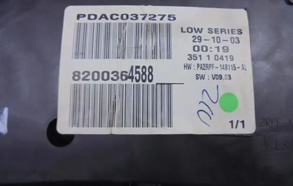 Renault Megane II Speedometer (instrument cluster) 8200364588