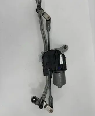Front wiper linkage and motor