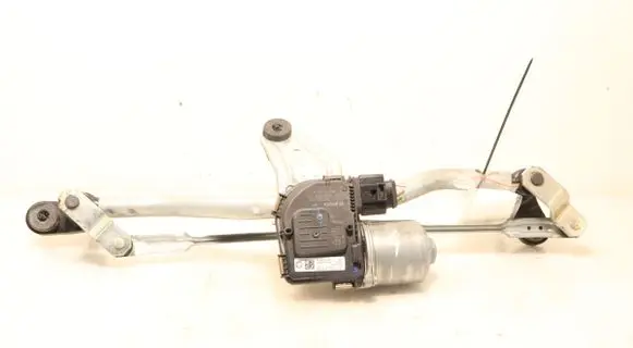 Front wiper linkage and motor