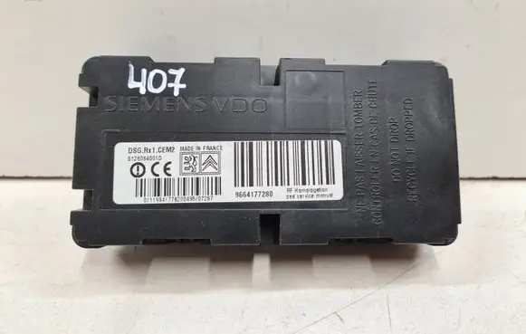 Peugeot 407 Tire pressure control unit 9664177280 S126064001D