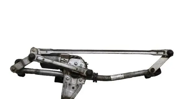 Front wiper linkage and motor