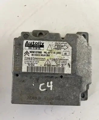 Citroen C4 I Airbag control unit/module 9658137980 603725800 965813798