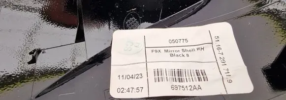 BMW X4M F98 Plastic wing mirror trim cover 697512AA