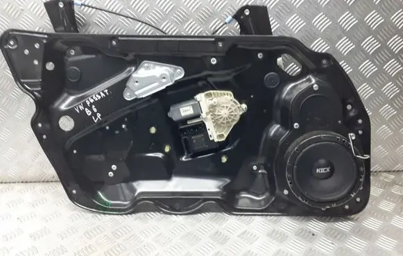 Volkswagen PASSAT B6 Front door window regulator with motor 1K0959701P