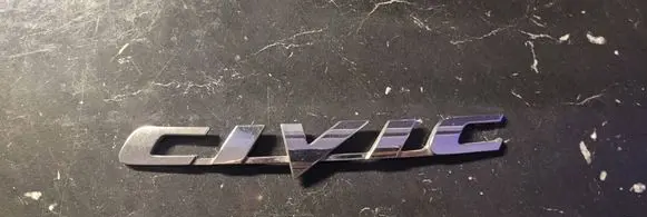 Honda Civic IX Manufacturers badge/model letters 