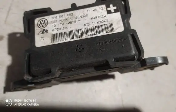 Volkswagen Touareg II ESP acceleration yaw rate sensor 7P0907652 10170106593 AA7301108X