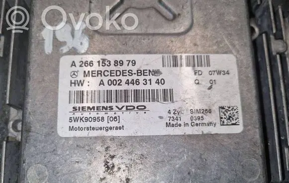 Mercedes-Benz A W169 Engine control unit/module A2661538979