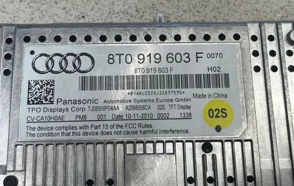 Audi Q5 SQ5 Screen/display/small screen 8T0919603F A2068056CA