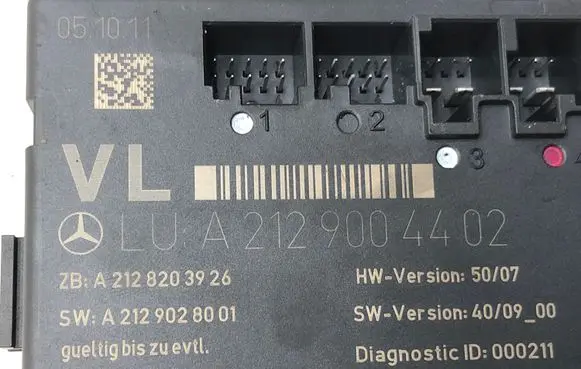 Mercedes-Benz E W212 Door control unit/module A2128203926