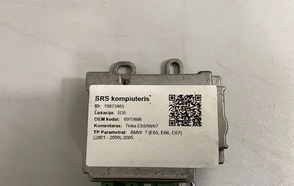 BMW 7 E65 E66 Airbag control unit/module 6970886