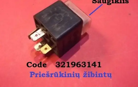 Volkswagen Polo II 86C 2F Light relay 321963141
