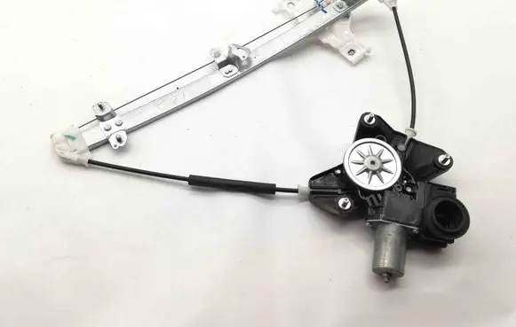 Rear window lifting mechanism without motor