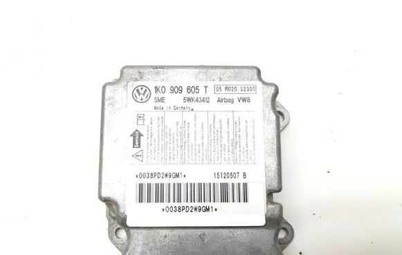 Skoda Octavia Mk2 (1Z) Airbag control unit/module 1K0909605T 5WK43412