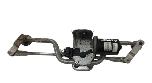 Front wiper linkage and motor