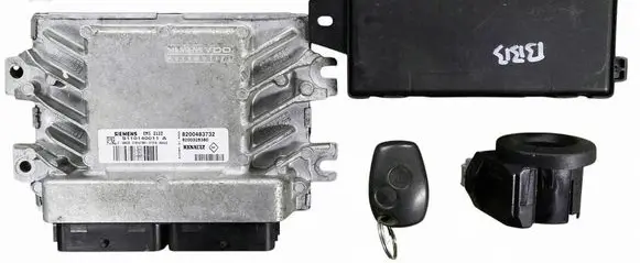Dacia Logan I Engine ECU kit and lock set 8200483732
