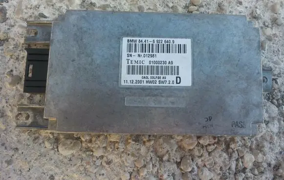 BMW 7 E65 E66 Voice control module 6922640