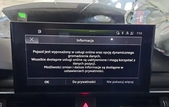 Audi A4 S4 B9 8W Screen/display/small screen 8W1919620A IMPRK1570448