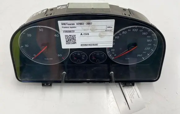 Volkswagen Touran I Speedometer (instrument cluster) 1T0920872F