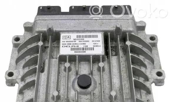 Citroen C5 Engine control unit/module 9663548180 9665843380