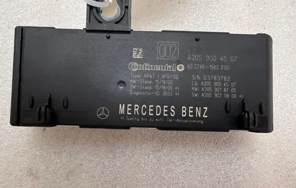 Mercedes-Benz GLC X253 C253 Tailgate/trunk control unit/module A2059004507