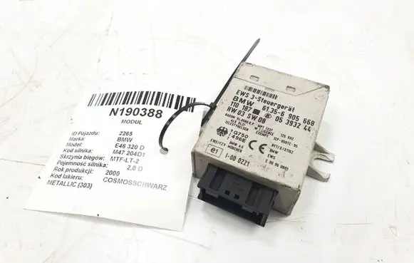 BMW 3 E46 Central body control module 05393244ECU