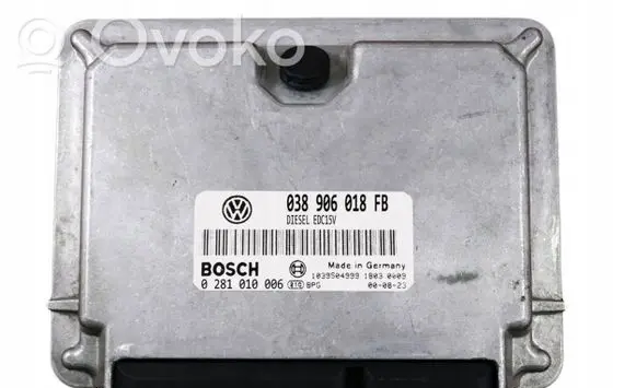 Seat Ibiza II (6k) Engine control unit/module 038906018FB 0281010006