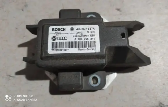 Audi A6 S6 C5 4B ESP acceleration yaw rate sensor 4B0907637A