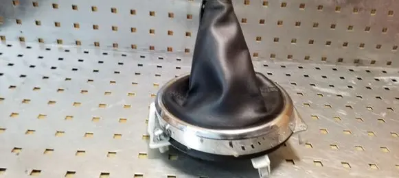Gear lever shifter trim leather/knob