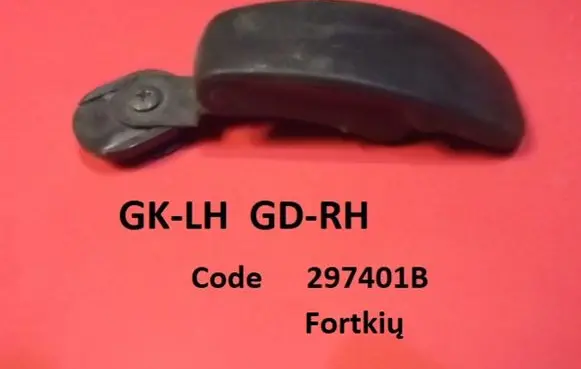 Ford Galaxy Rear door window winding handle 297401B