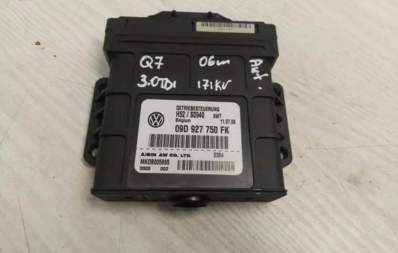 Audi Q7 4L Gearbox control unit/module 09D927750FK KKDB005895 H52S0940