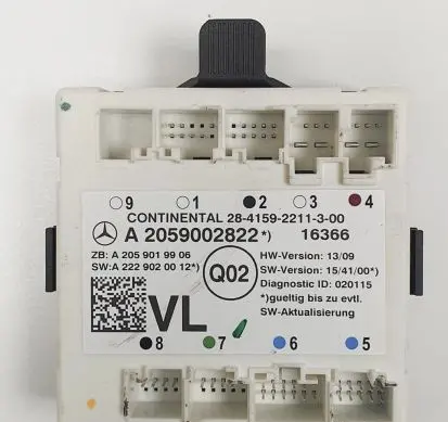 Mercedes-Benz GLC X253 C253 Door control unit/module A2059002822