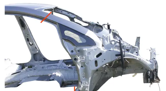 Nissan Leaf II (ZE1) Front quarter panel 