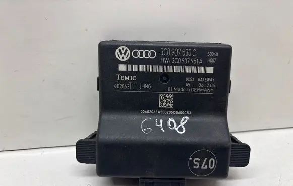 Volkswagen PASSAT B6 Gateway control module 3C0907530C