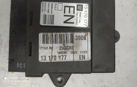 Opel Vectra C Door control unit/module 13170177 360572197 5WK46006