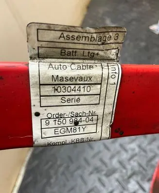 BMW X5 E70 Positive cable (battery) 9150982 KW3710 9150984