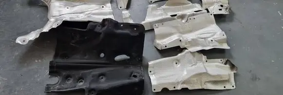 Heat shield in engine bay