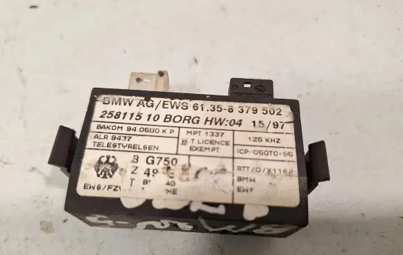 BMW 5 E39 Immobilizer control unit/module 25811510 61358379502