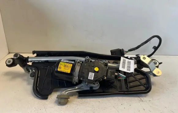 Front wiper linkage and motor