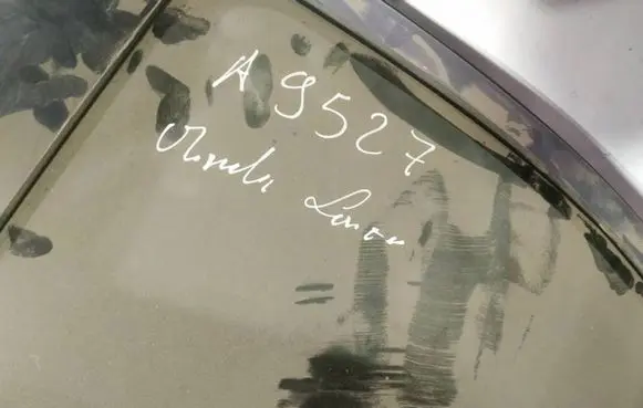 Mitsubishi Lancer X Rear door window glass as2
