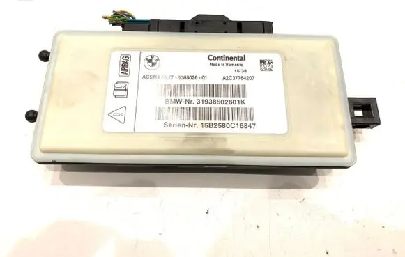 BMW 3 F30 F35 F31 Airbag deployment crash/impact sensor 9385026
