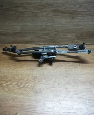 Front wiper linkage and motor