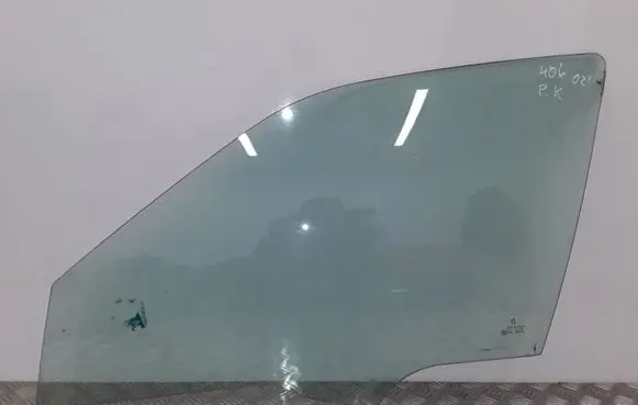 Peugeot 406 Front door window glass four-door 43R00049 DOT24AS2M25