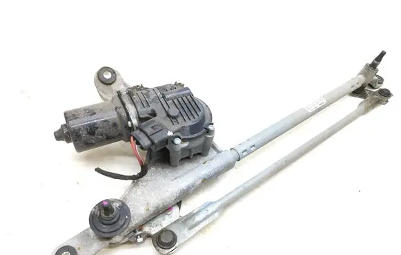Front wiper linkage and motor