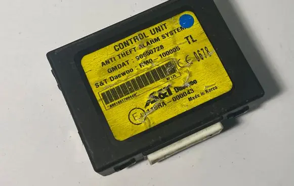 Chevrolet Aveo Alarm control unit/module 96650728 RM0100005 116RA000043