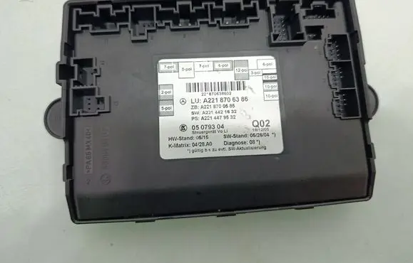 Mercedes-Benz S W221 Door control unit/module A2218706386