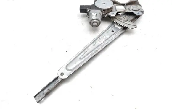 Rear door window regulator with motor